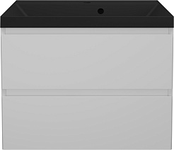 Style Line Тумба под раковину Манхэттен 70 Plus подвесная эмаль белая матовая – фотография-6